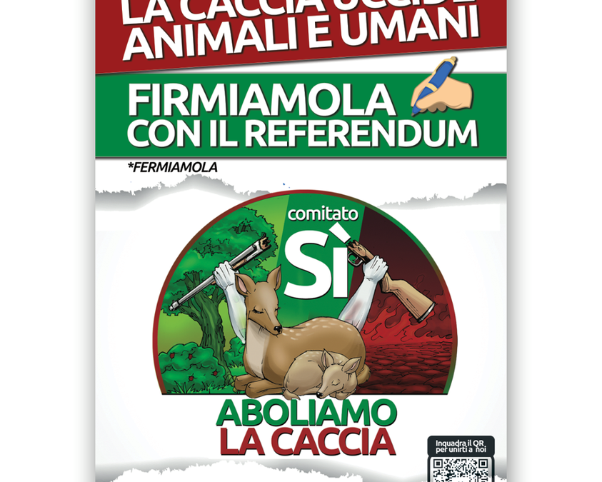 LEAL ANIMALISMO – CON LA TUA FIRMA PUOI ABOLIRE LA CACCIA UNISCITI AD ATTIVISTI E VOLONTARI!