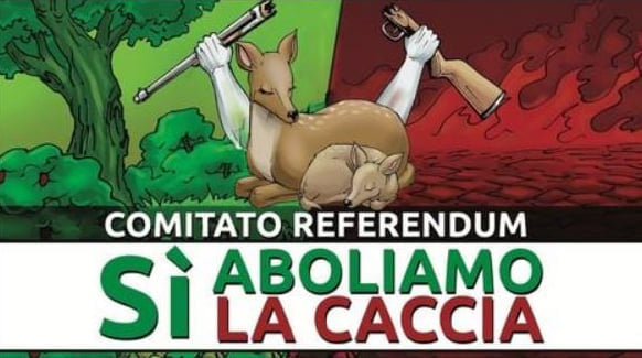 firma per il referendum contro la caccia al live green festival