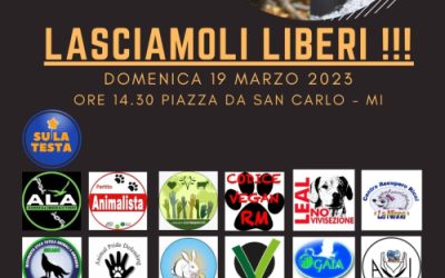 LEAL IN PIAZZA A MILANO CONTRO LA DEREGULATION VENATORIA. VI ASPETTIAMO IL 19 MARZO