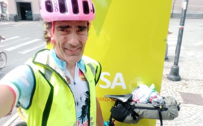 OGGI 10 AGOSTO PARTENZA DA TORINO DI PAOLO BARBON DI LEAL DUE GIORNI DI BICI:CONTRO LA CORRIDA: DESTINAZIONE BÉZIERS