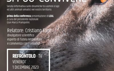 LEAL VI INVITA ALLA CONFERENZA “CON IL LUPO SI PUÒ CONVIVERE”