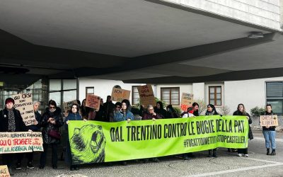 LEAL PRESENTE AL PRESIDIO DEL 4 MARZO SOTTO LA  SEDE DELLA PROVINCIA DI TRENTO: SCONTRI E ACCESE PROTESTE