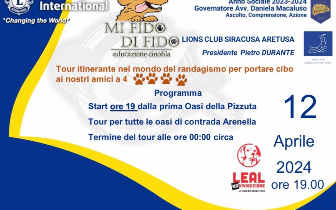 LEAL SIRACUSA AL CENTRO DELL’EVENTO DEI LIONS ARETUSA SIRACUSA