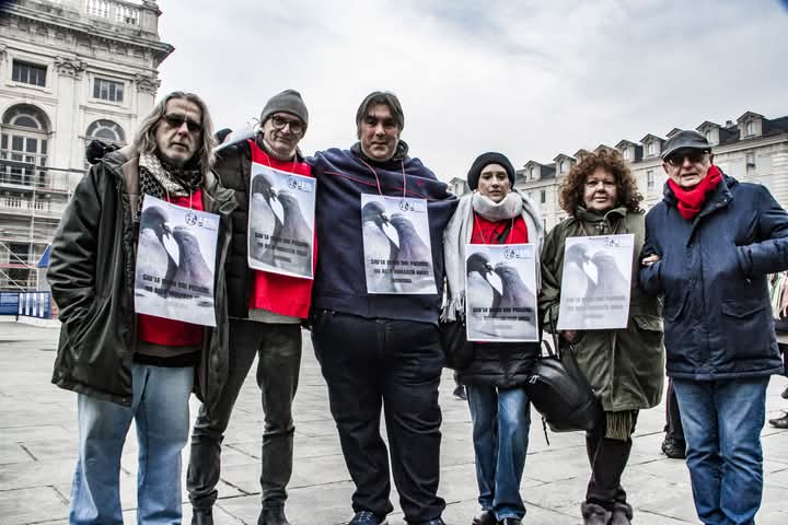 LEAL IN PIAZZA A TORINO CONTRO L’ABBATTIMENTO DI 800.000 PICCIONI